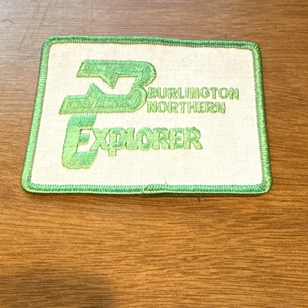 Burlington Northern Explorer Railroad Patch Rare